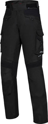 Schwarze iXS Tour Hose Nairobi-ST 2.0 für Abenteuer, aus robustem Material, mit Taschen und bequemem Schnitt.