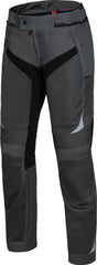 Dunkelgraue und schwarze iXS Sport Adventure Hose Trigonis-Air, atmungsaktive Outdoor-Hose mit robustem Material.