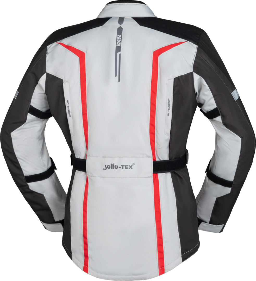 iXS Tour Jacke Evans-ST 2.0 hellgrau-grau-rot