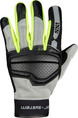 iXS Classic Damen Handschuh Evo-Air in Schwarz, Hellgrau-Neon-Gelb mit atmungsaktivem Design