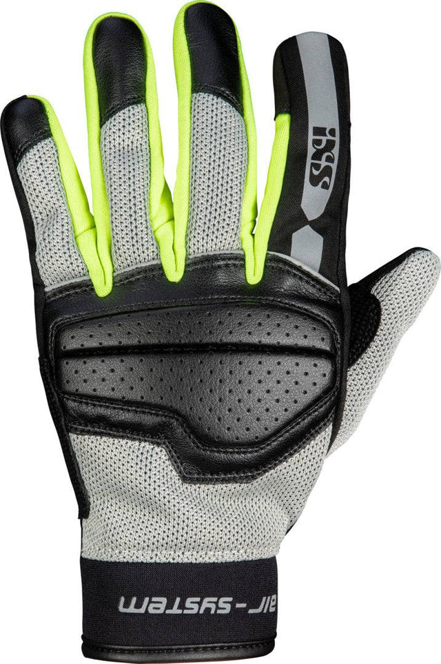 iXS Classic Damen Handschuh Evo-Air in Schwarz, Hellgrau-Neon-Gelb mit atmungsaktivem Design