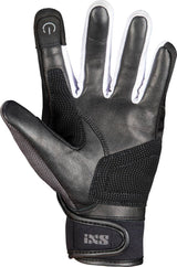 iXS Classic Damen Handschuhe Evo-Air in Schwarz, Dunkelgrau und Weiß, atmungsaktive Motorradhandschuhe, Schutz und Komfort