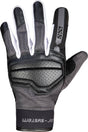 Schwarze und dunkelgrau-weiße Damen-Handschuhe von iXS Classic Evo-Air, atmungsaktiv und bequem, für sportliche Aktivitäten.