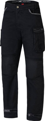 Schwarze iXS-Team 2.0 Freizeithose aus bequemer Baumwolle, ideal für entspannte Tage und Freizeitaktivitäten.