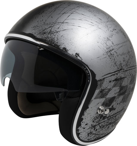 iXS Jethelm iXS77 2.5 matt silber-schwarz