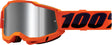 100% Motocrossbrille Accuri 2 Neon Orange - Mirror Silver