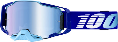 100% Armega Motocrossbrille Royal - Mirror Blue