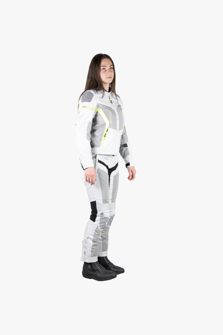 iXS Sport Damen Jacke Trigonis-Air hellgrau-grau-neon gelb