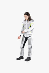iXS Sport Damen Jacke Trigonis-Air hellgrau-grau-neon gelb