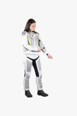 iXS Sport Damen Jacke Trigonis-Air hellgrau-grau-neon gelb