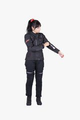 iXS Damen Jacke Tour Liz-ST schwarz-rot