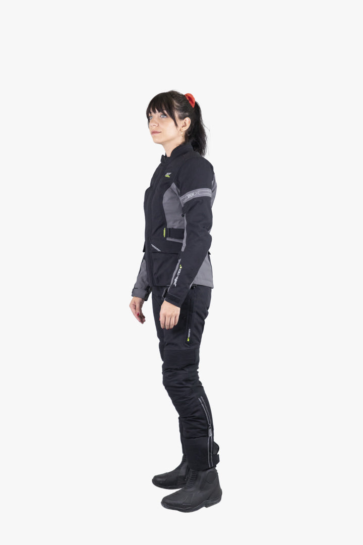 iXS Tour Damen Jacke Laminat-ST-Plus schwarz-grau