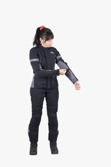 iXS Tour Damen Jacke Laminat-ST-Plus schwarz-grau