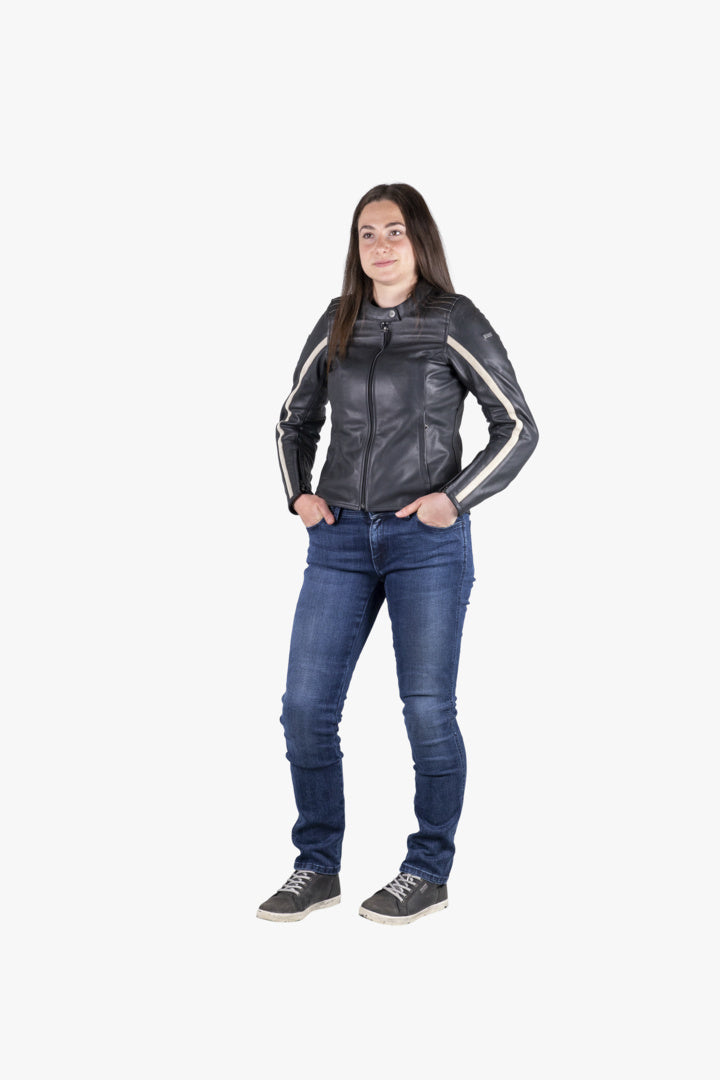 iXS Classic LD Damen Jacke Stripe schwarz