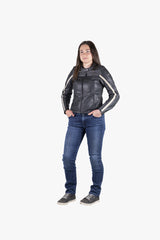 iXS Classic LD Damen Jacke Stripe schwarz