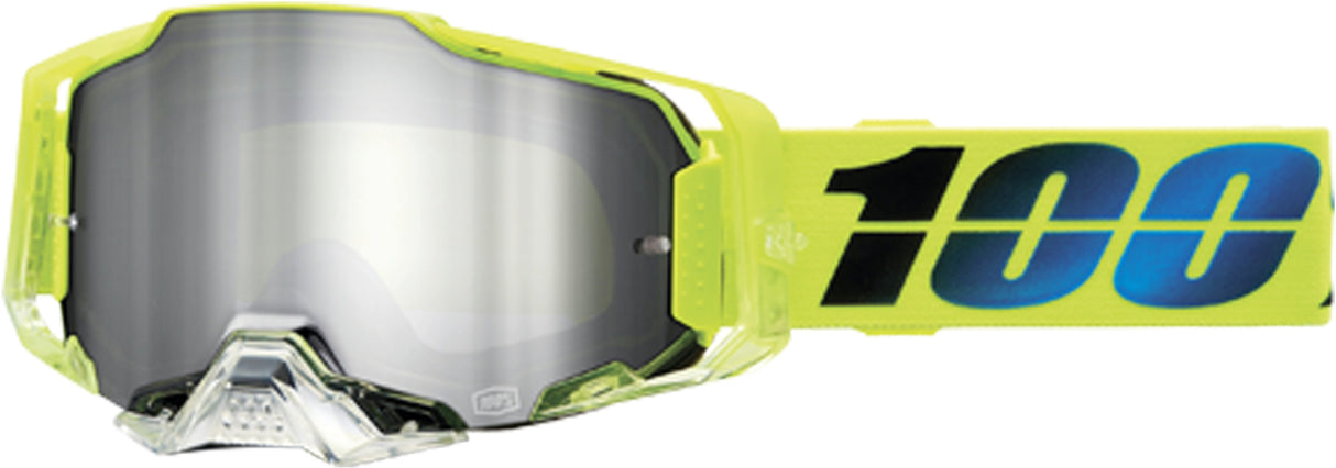 100% Armega Motocrossbrille Koropi - Mirror Silver