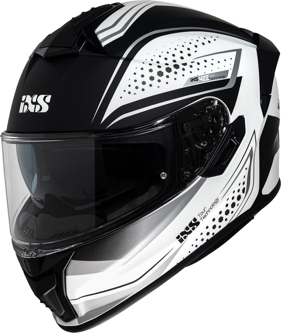 iXS Integralhelm iXS422 FG 2.2 matt weiß-grau mit Belüftungsöffnungen und Komfortpolster, Schutz für Radfahrer.