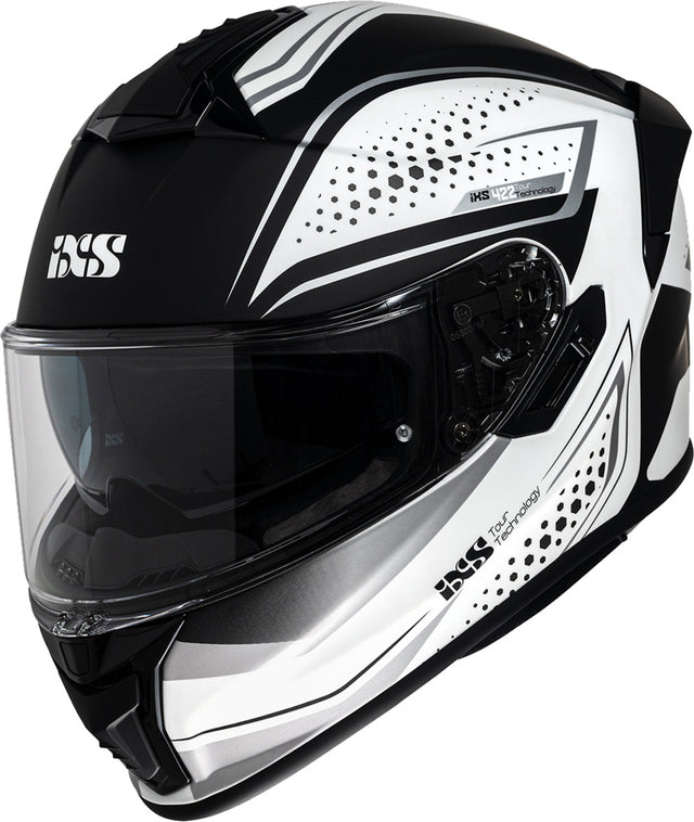 iXS Integralhelm iXS422 FG 2.2 matt weiß-grau mit Belüftungsöffnungen und Komfortpolster, Schutz für Radfahrer.