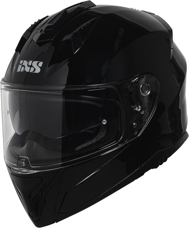 Schwarzer iXS Integralhelm iXS217 1.0 mit robustem Design und Belüftung für sicheren Schutz beim Motorradfahren