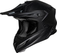 Schwarzer iXS Motocrosshelm iXS189FG 1.0 in matt mit Visier und Belüftungsöffnungen, für sicheren Schutz beim Motocross.