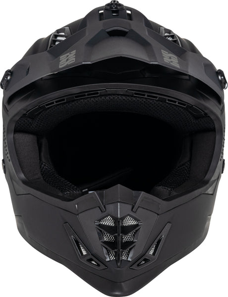 iXS Motocrosshelm iXS363 1.0 in mattschwarz, mit Belüftung und Visier, für sicheren Schutz beim Motocross.