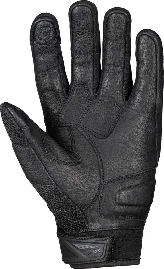 Schwarze iXS Tour Handschuhe Matador-Air 2.0 mit Belüftung und robustem Material, ideal für Radsport und Touren.