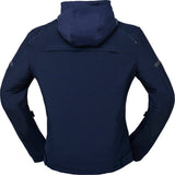 Blaue iXS Classic SO Jacke Moto 2.0, robuste Motorradjacke aus Baumwolle, mit Reißverschlüssen und Schutzfutter.