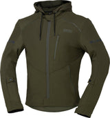 iXS Classic SO Jacke Moto 2.0 in Olivgrün, robuste Motorradjacke mit klassischen Design und Schutzdetails.