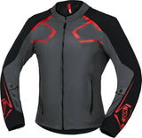 iXS Sport SO Jacke Moto Dynamic grau-schwarz-rot
