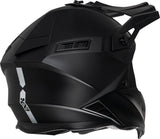 iXS Motocrosshelm iXS189FG 1.0 in mattschwarz, mit Visier und Belüftung, für sicheren Offroad-Sport