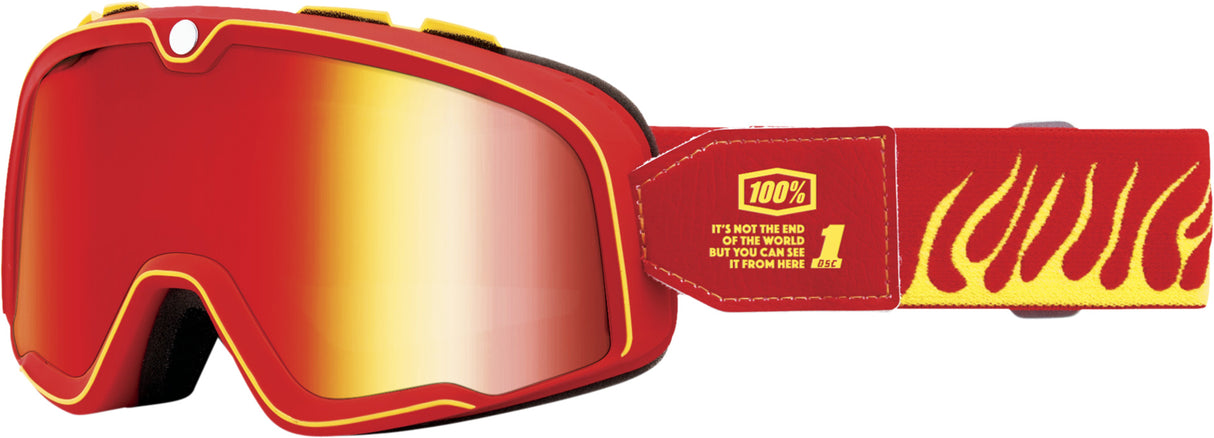 100% Motocrossbrille Barstow Death Spray - Mirror Red Lens