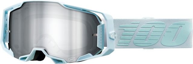 100% Armega Motocrossbrille Fargo - Mirror Silver Flash Lens