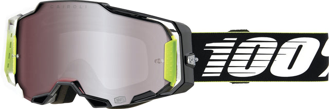 100% Armega HIPER Motocrossbrille RACR - Mirror Silver Lens