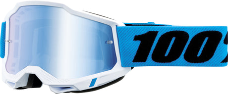 100% Motocrossbrille Accuri 2 Novel - Mirror Lens Blue