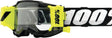Motocrossbrille 100Percent Accuri 2 Junior Forecast Black mit klarem Sichtfeld, robustes Design, ideal für junge MX-Fahrer.