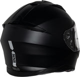 Schwarzer iXS Integralhelm iXS217 1.0 im matten Finish, vollständiger Schutzhelm für Radfahrer, Ansicht von vorne