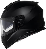 Schwarzer iXS Integralhelm iXS217 1.0 in mattem Finish, vollständiger Schutz, aerodynamisches Design, visier und Belüftungsöffnungen