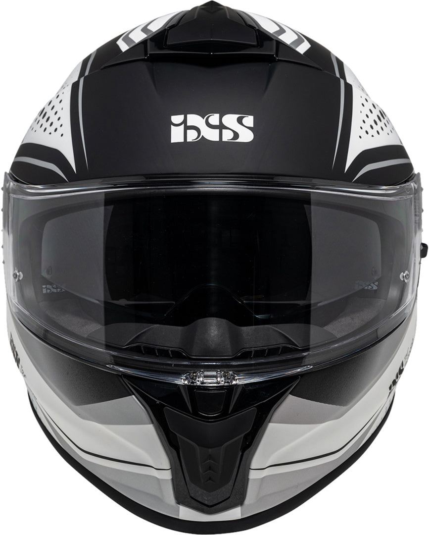 iXS Integralhelm iXS422 FG 2.2 in mattem Weiß-Grau, mit stylischem Design und sicherer Passform für Radfahrer.