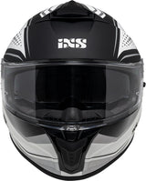 iXS Integralhelm iXS422 FG 2.2 in mattem Weiß-Grau, mit stylischem Design und sicherer Passform für Radfahrer.