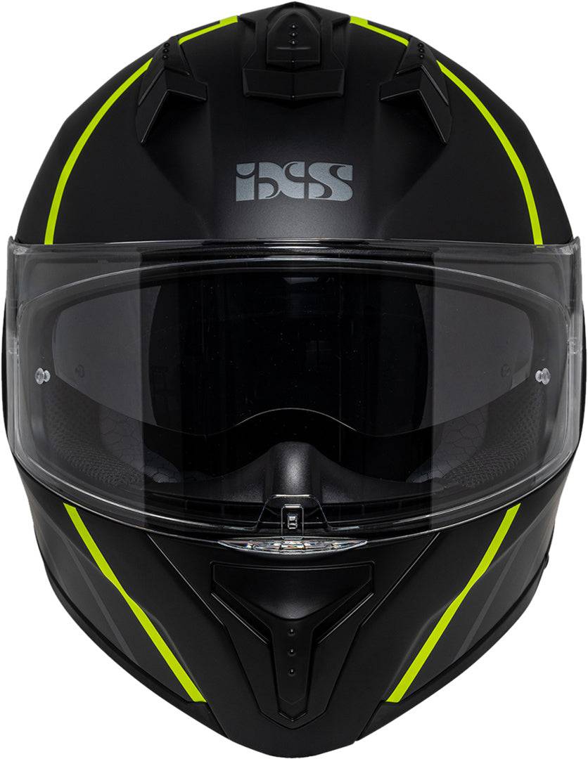 iXS Integralhelm iXS217 2.0 matt schwarz-gelb fluo
