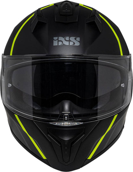 iXS Integralhelm iXS217 2.0 matt schwarz-gelb fluo