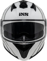 iXS Integralhelm iXS217 2.0 in Weiß-Schwarz, robuste Motorradhelm mit visier und Belüftung für sicheren Schutz