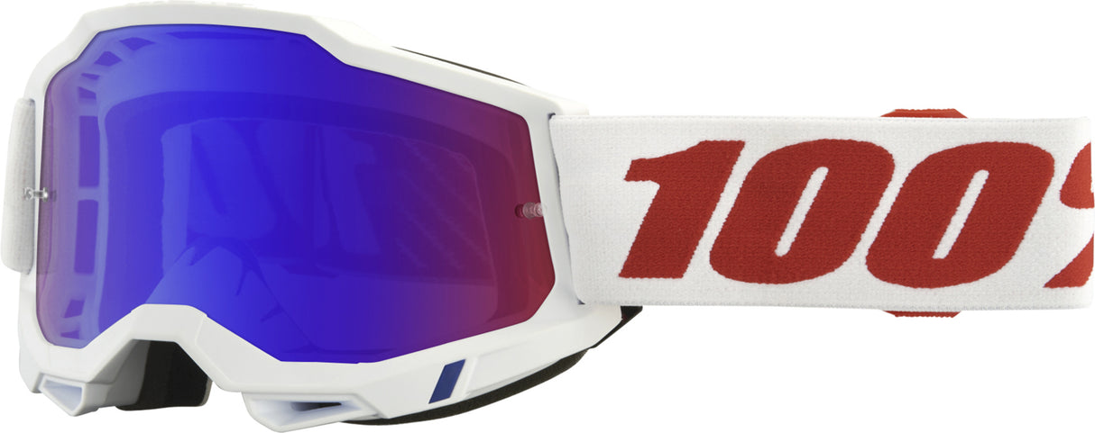 100% Motocrossbrille Accuri 2 Pure - Mirror Red/Blue Lens