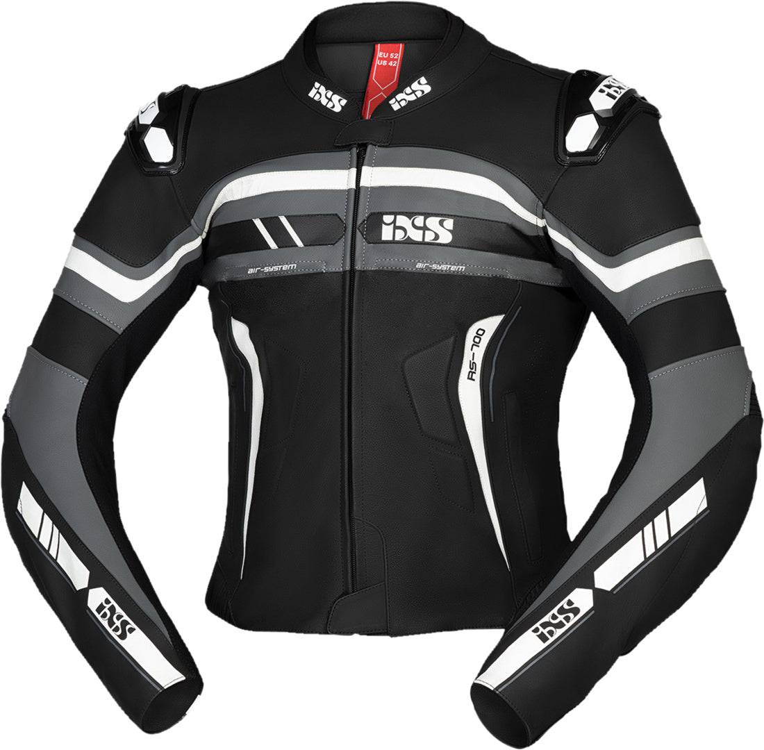 iXS Kombi Sport LD RS-700 2pc schwarz-grau-weiss