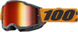 100% Motocrossbrille Accuri 2 Orange - Mirror Red Lens