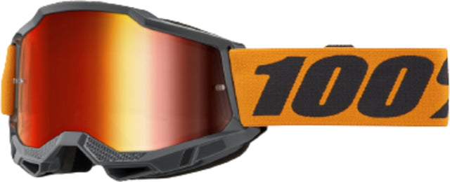 100% Motocrossbrille Accuri 2 Orange - Mirror Red Lens