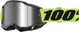 100% Motocrossbrille Accuri 2 Neon Yellow - Mirror Silver Lens