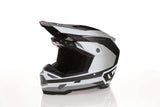 6D ATR-3 Pure Gloss Weiß Motocrosshelm mit visier, aerodynamisches Design, für sicheren Schutz beim Offroad-Fahren