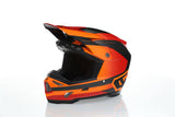 Motocrosshelm 6D ATR-3 Pure Gloss Orange mit aerodynamischem Design und strapazierfähigem Außenmaterial, glänzend orange.
