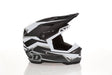 Motocrosshelm 6D ATR-3 Rival in mattem Weiß mit Visier und Belüftungsöffnungen, stabile Schutzfunktion, sportliches Design